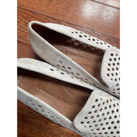 L'Amour Des Pieds Cream Flats, Size 8 1/2 - Picture 6 of 6